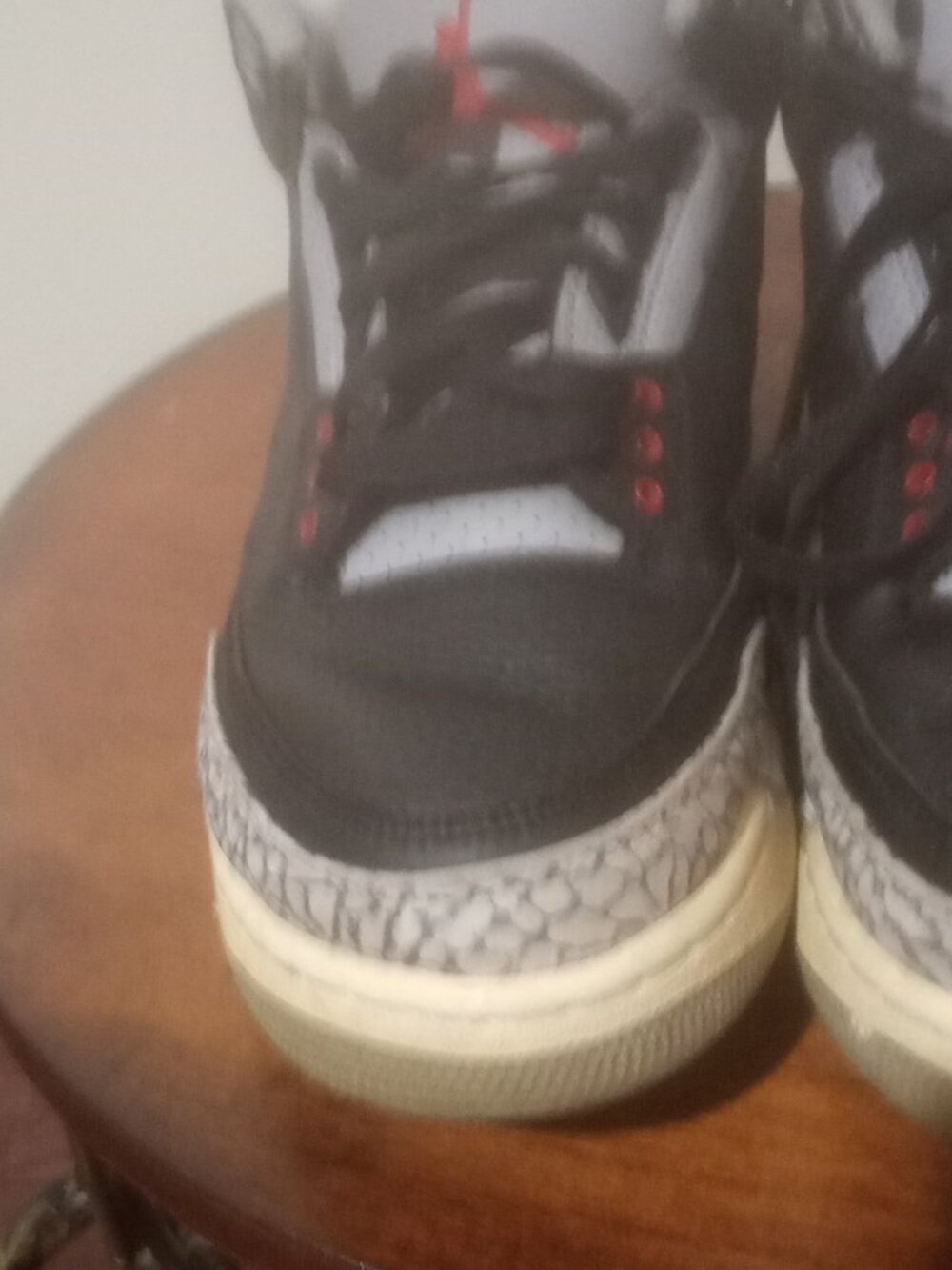 Nike Air Jordan 3 Retro OG Black Cement (854262-001) - Men's US Size 8.5 - Picture 8 of 14